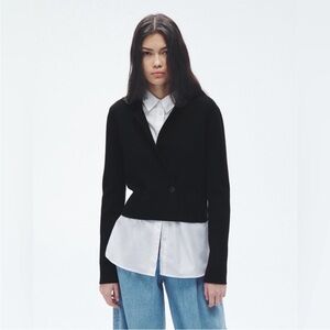 Rag & Bone Joy Merino Wool Blazer Jacket Sweater